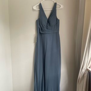 Azazie Nala Bridesmaid Formal Wear Full length Gown - Twlight A4